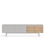 Teulat Teulat TV Scale Sierra 180 cm With Wooden Doors Matt Light Grey