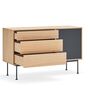 Teulat Teulat Yoko - Sideboard 1D Eiche / Anthrazit Grau