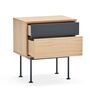 Teulat Teulat Yoko - Nachttisch Eiche / Anthrazit Grau