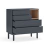 Teulat Teulat Corvo - Sideboard 4D Dunkel Anthrazit