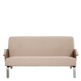 Kave Home Sofa Amsen von Kave Home B: 165 cm, Hellbraun / Nussbaum