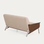 Kave Home Sofa Amsen von Kave Home B: 165 cm, Hellbraun / Nussbaum