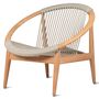 Vincent Sheppard Vincent Sheppard Frida Lounge Chair Dünenweiss, Unbehandeltes Teakholz