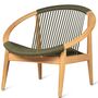 Vincent Sheppard Vincent Sheppard Frida Lounge Chair Dunkelgrün, Unbehandeltes Teakholz