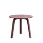 HAY Living Bella Coffee Table Ø: 45 cm / H: 39 cm , Dunkel-Bordeaux lackierte Eiche