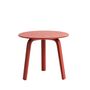 HAY Living Bella Coffee Table Ø: 45 cm / H: 39 cm , Kachelrot lackierte Eiche