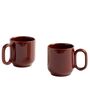 HAY Accessoires Barro Cup - Set of 2 Bordeaux