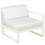 Fermob Rechtes 1-Sitzer Modul 'Bellevie' Latte-Beige E8, Grauweiss 81