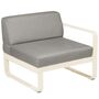 Fermob Rechtes 1-Sitzer Modul 'Bellevie' Latte-Beige E8, Taupe Grau B8