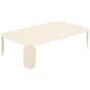 Fermob Niedriger Tisch Bebop 120 x 70 cm - H. 29 cm von Fermob Latte-Beige E8