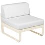 Fermob Mittleres 1-Sitzer Modul 'Bellevie' Latte-Beige E8, Grauweiss 81