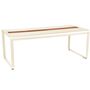Fermob Tisch Bellevie 196 x 90 cm – mit Aufbewahrung von Fermob Latte-Beige E8