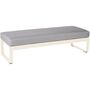 Fermob Bellevie 2-Seater-Ottoman Latte-Beige E8, Flanellgrau 79