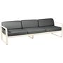 Fermob Outdoor 3-Sitzer Sofa 'Bellevie' Latte-Beige E8, Graphitgrau A3