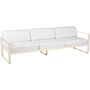 Fermob Outdoor 3-Sitzer Sofa 'Bellevie' Latte-Beige E8, Grauweiss 81