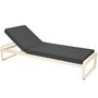 Fermob Bellevie Premium Sunlounger Latte-Beige E8, Graphitgrau A3