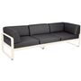 Fermob 3-Sitzer Club-Sofa 'Bellevie' Latte-Beige E8, Graphitgrau A3