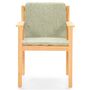 Vincent Sheppard Vincent Sheppard ODA LOUNGE CHAIR - Loungestuhl Flachs, Teakholz, Limettenweiss Bouclé