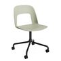 HAY Living Bürostuhl Layout 161 von Hay Pastel green , Schwarz pulverbeschichtet Aluminium
