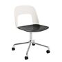 HAY Living Bürostuhl Layout 162 von Hay Cream White, Aluminium poliert, Black