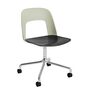 HAY Living Bürostuhl Layout 162 von Hay Pastel green , Aluminium poliert, Black