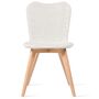 Vincent Sheppard Vincent Sheppard Lily Dining Chair Oak Base Pure White Gebrochenes Weiss