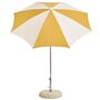 HAY Accessoires Sonnenschirm Terrazza in Oktogon von Hay Off-white / ochre
