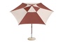 HAY Accessoires Sonnenschirm Terrazza in Hexagon von Hay Off-white / burgundy