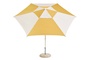 HAY Accessoires Sonnenschirm Terrazza in Hexagon von Hay Off-white / ochre