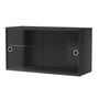 String Furniture Vitrine von String Furniture Dunkelgrau, B: 78 cm, T: 30 cm