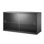 String Furniture Vitrine von String Furniture Esche schwarz gebeizt, B: 78 cm, T: 30 cm