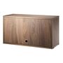 String Furniture Schrank mit Klapptür von String Furniture Nussbaum, B: 78 cm, T: 30 cm