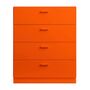 String Furniture Relief Kommode breit von String Furniture Orange