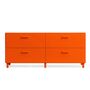 String Furniture Relief Kommode Niedrig von String Furniture Orange