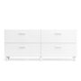 String Furniture Relief Kommode Niedrig von String Furniture Weiss