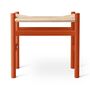 Carl Hansen & Søn CH53 Buche Soft Orange Red, Papierkordel Natur, H: 43 cm	