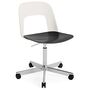 HAY Living Bürostuhl Layout 142 von Hay Cream White, Aluminium poliert, Black