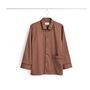 HAY Accessoires Outline Pyjama L/S Shirt  Milk Chocolate, S/M