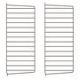 String Furniture Wall Panels / Pack 2 Dunkelbraun, H: 75 cm, T: 30 cm