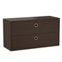 String Furniture Cabinet with Drawers Dunkle Eiche, B: 78 cm, T: 30 cm