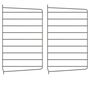 String Furniture Wall Panels / Pack 2 Dunkelgrau, H: 50 cm, T: 30 cm