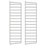 String Furniture Wall Panels / Pack 2 Dunkelgrau, H: 75 cm, T: 20 cm
