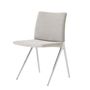 &Tradition Vollgepolsteter Kape Side Chair IF7 von &Tradition Clay 0003, Aluminium poliert
