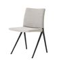&Tradition Vollgepolsteter Kape Side Chair IF7 von &Tradition Clay 0003, Warm Black pulverbeschichtet