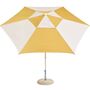 HAY Accessoires Sonnenschirm Terrazza in Hexagon von Hay Off-white / Ochre