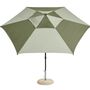 HAY Accessoires Sonnenschirm Terrazza in Hexagon von Hay Green / Dark green