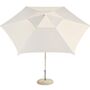 HAY Accessoires Sonnenschirm Terrazza in Hexagon von Hay Off-white / Grey