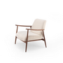 Gazzda Aska Lounge chair von Gazzda Dakar Leder 3411 Nature - Eiche geölt