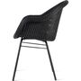 Vincent Sheppard Vincent Sheppard Edgard Dining Chair Schwarzes Kunstgeflecht, Stahl A
