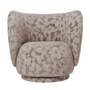 Ferm Living Loungesessel Rico Cilla von Ferm Living Taupe